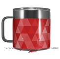 Skin Decal Wrap for Yeti Coffee Mug 14oz Triangle Mosaic Red - 14 oz CUP NOT INCLUDED by WraptorSkinz