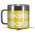 Skin Decal Wrap for Yeti Coffee Mug 14oz Houndstooth Yellow - 14 oz CUP NOT INCLUDED by WraptorSkinz