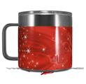 Skin Decal Wrap for Yeti Coffee Mug 14oz Stardust Red - 14 oz CUP NOT INCLUDED by WraptorSkinz