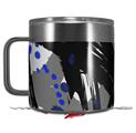 Skin Decal Wrap for Yeti Coffee Mug 14oz Abstract 02 Blue - 14 oz CUP NOT INCLUDED by WraptorSkinz