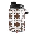 Skin Decal Wrap for Yeti Half Gallon Jug Boxed Chocolate Brown - JUG NOT INCLUDED by WraptorSkinz