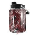 Skin Decal Wrap for Yeti Half Gallon Jug HEX Mesh Camo 01 Red - JUG NOT INCLUDED by WraptorSkinz