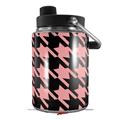 Skin Decal Wrap for Yeti Half Gallon Jug Houndstooth Pink on Black - JUG NOT INCLUDED by WraptorSkinz