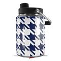 Skin Decal Wrap for Yeti Half Gallon Jug Houndstooth Navy Blue - JUG NOT INCLUDED by WraptorSkinz