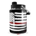 Skin Decal Wrap for Yeti Half Gallon Jug Brushed USA American Flag Red Line - JUG NOT INCLUDED by WraptorSkinz