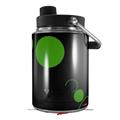 Skin Decal Wrap for Yeti Half Gallon Jug Lots of Dots Green on Black - JUG NOT INCLUDED by WraptorSkinz