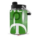 Skin Decal Wrap for Yeti Half Gallon Jug Love and Peace Green - JUG NOT INCLUDED by WraptorSkinz
