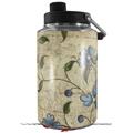 Skin Decal Wrap for Yeti 1 Gallon Jug Flowers and Berries Blue - JUG NOT INCLUDED by WraptorSkinz