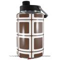 Skin Decal Wrap for Yeti 1 Gallon Jug Squared Chocolate Brown - JUG NOT INCLUDED by WraptorSkinz