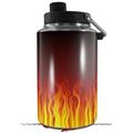 Skin Decal Wrap for Yeti 1 Gallon Jug Fire on Black - JUG NOT INCLUDED by WraptorSkinz