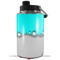 Skin Decal Wrap for Yeti 1 Gallon Jug Ripped Colors Neon Teal Gray - JUG NOT INCLUDED by WraptorSkinz