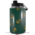 Skin Decal Wrap for Yeti 1 Gallon Jug Anchors Away Hunter Green - JUG NOT INCLUDED by WraptorSkinz
