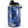 Skin Decal Wrap for Yeti 1 Gallon Jug HEX Mesh Camo 01 Blue Bright - JUG NOT INCLUDED by WraptorSkinz