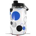 Skin Decal Wrap for Yeti 1 Gallon Jug Lots of Dots Blue on White - JUG NOT INCLUDED by WraptorSkinz