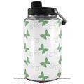 Skin Decal Wrap for Yeti 1 Gallon Jug Pastel Butterflies Green on White - JUG NOT INCLUDED by WraptorSkinz