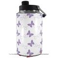 Skin Decal Wrap for Yeti 1 Gallon Jug Pastel Butterflies Purple on White - JUG NOT INCLUDED by WraptorSkinz