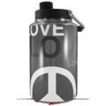 Skin Decal Wrap for Yeti 1 Gallon Jug Love and Peace Gray - JUG NOT INCLUDED by WraptorSkinz