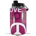 Skin Decal Wrap for Yeti 1 Gallon Jug Love and Peace Hot Pink - JUG NOT INCLUDED by WraptorSkinz