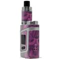Skin Decal Wraps for Smok AL85 Alien Baby Flaming Fire Skull Hot Pink Fuchsia VAPE NOT INCLUDED