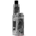 Skin Decal Wraps for Smok AL85 Alien Baby HEX Mesh Camo 01 Gray VAPE NOT INCLUDED