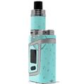 Skin Decal Wraps for Smok AL85 Alien Baby Raining Neon Teal VAPE NOT INCLUDED