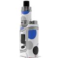 Skin Decal Wraps for Smok AL85 Alien Baby Lots of Dots Blue on White VAPE NOT INCLUDED