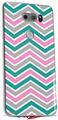 WraptorSkinz Skin Decal Wrap compatible with LG V30 Zig Zag Teal Pink and Gray