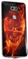 WraptorSkinz Skin Decal Wrap compatible with LG V30 Flaming Fire Skull Orange