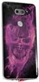WraptorSkinz Skin Decal Wrap compatible with LG V30 Flaming Fire Skull Hot Pink Fuchsia