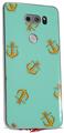 WraptorSkinz Skin Decal Wrap compatible with LG V30 Anchors Away Seafoam Green