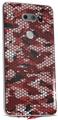 WraptorSkinz Skin Decal Wrap compatible with LG V30 HEX Mesh Camo 01 Red