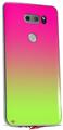 WraptorSkinz Skin Decal Wrap compatible with LG V30 Smooth Fades Neon Green Hot Pink