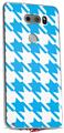 WraptorSkinz Skin Decal Wrap compatible with LG V30 Houndstooth Blue Neon