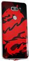 WraptorSkinz Skin Decal Wrap compatible with LG V30 Oriental Dragon Red on Black