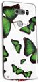 WraptorSkinz Skin Decal Wrap compatible with LG V30 Butterflies Green