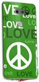 WraptorSkinz Skin Decal Wrap compatible with LG V30 Love and Peace Green