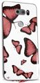 WraptorSkinz Skin Decal Wrap compatible with LG V30 Butterflies Pink