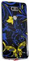 WraptorSkinz Skin Decal Wrap compatible with LG V30 Twisted Garden Blue and Yellow