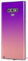 Decal style Skin Wrap compatible with Samsung Galaxy Note 9 Smooth Fades Pink Purple