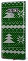 Decal style Skin Wrap compatible with Samsung Galaxy Note 9 Ugly Holiday Christmas Sweater - Christmas Trees Green 01