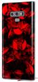 Decal style Skin Wrap compatible with Samsung Galaxy Note 9 Skulls Confetti Red