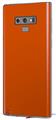 Decal style Skin Wrap compatible with Samsung Galaxy Note 9 Solids Collection Burnt Orange