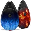 Skin Decal Wrap 2 Pack compatible with Suorin Drop Fire Blue VAPE NOT INCLUDED