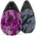 Skin Decal Wrap 2 Pack compatible with Suorin Drop HEX Mesh Camo 01 Pink VAPE NOT INCLUDED