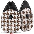Skin Decal Wrap 2 Pack compatible with Suorin Drop Houndstooth Chocolate Brown VAPE NOT INCLUDED