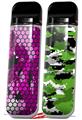 Skin Decal Wrap 2 Pack for Smok Novo v1 HEX Mesh Camo 01 Pink VAPE NOT INCLUDED