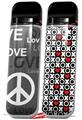 Skin Decal Wrap 2 Pack for Smok Novo v1 Love and Peace Gray VAPE NOT INCLUDED