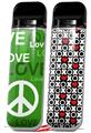 Skin Decal Wrap 2 Pack for Smok Novo v1 Love and Peace Green VAPE NOT INCLUDED