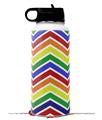 Skin Wrap Decal compatible with Hydro Flask Wide Mouth Bottle 32oz Zig Zag Rainbow (BOTTLE NOT INCLUDED)