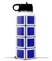 Skin Wrap Decal compatible with Hydro Flask Wide Mouth Bottle 32oz Squared Royal Blue (BOTTLE NOT INCLUDED)